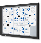 Showdown Displays Schaukasten Premium schwarz 18x DIN A4