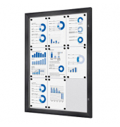 Showdown Displays Schaukasten grau 9x DIN A4