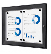 Showdown Displays Schaukasten grau 2x DIN A4