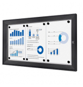 Showdown Displays Schaukasten grau 3x DIN A4