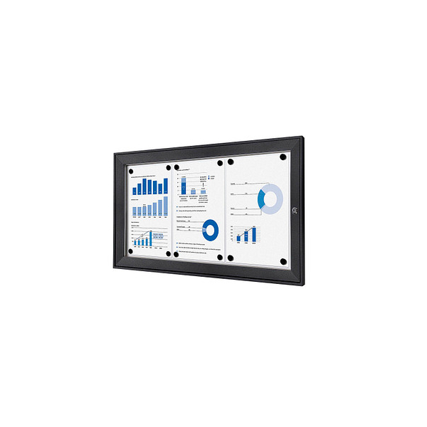 8596052163616 - Schaukasten SCS3xA4C7016JS 3xA4 anthrazit magnetisch 8596052163616 Showdown Displays