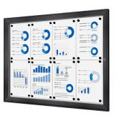 Showdown Displays Schaukasten grau 8x DIN A4