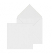Designbriefumschlag 45624, quadratisch, nassklebend, 90g, weiß