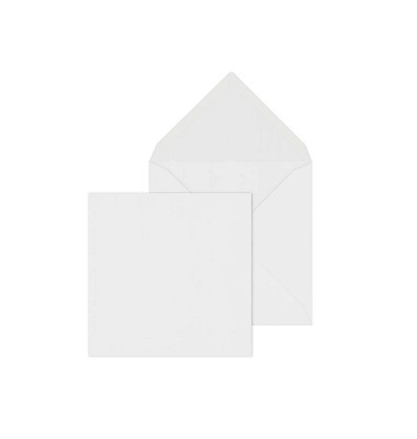 Briefumschlag 45624 quadratisch ohne Fenster nassklebend 90g weiß