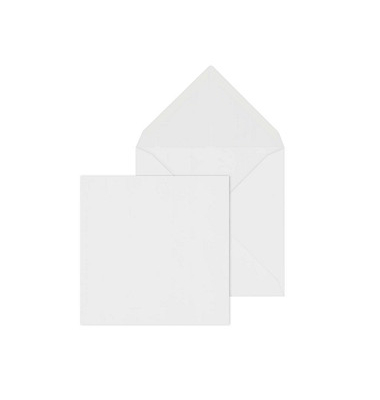 Designbriefumschlag 45624, quadratisch, nassklebend, 90g, weiß