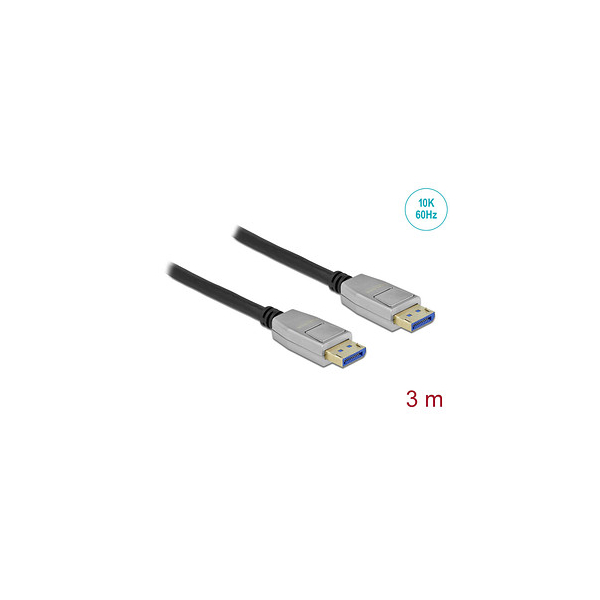 4043619802678 - DisplayPort Kabel 10K 60 Hz 54 Gbps Metallgehäuse 3 m (80267) - Delock 4043619802678 - DisplayPort Kabel 10K 60 Hz 54 Gbps Metallgehäuse 3 m (80267) - Delock