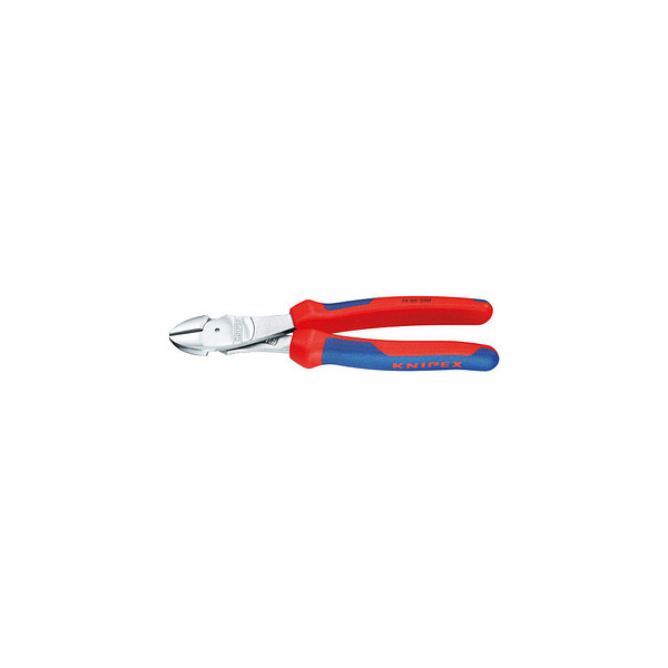 4003773022961 - Kraft-Seitenschneider verchromt mit Mehrkomponenten-Hüllen 160 mm 74 05 160 - Knipex 4003773022961 - Kraft-Seitenschneider verchromt mit Mehrkomponenten-Hüllen 160 mm 74 05 160 - Knipex