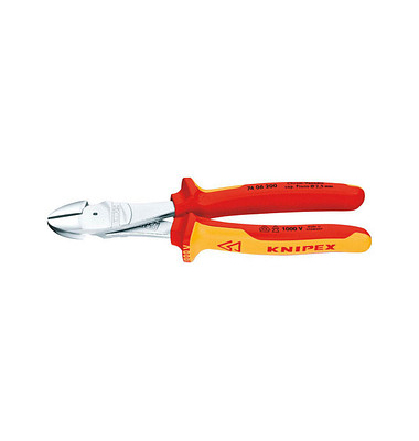 KNIPEX VDE 74 06 180 Kraft-Seitenschneider KNIPEX VDE 74 06 180 Kraft-Seitenschneider