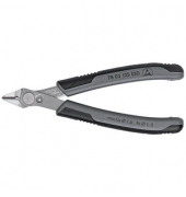 KNIPEX Super Knips ESD64 HRC + Drahtklemme 78 61 125 Elektronik-Seitenschneider