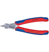 KNIPEX Super Knips mit Drahtklemme 78 13 125 Elektronik-Seitenschneider