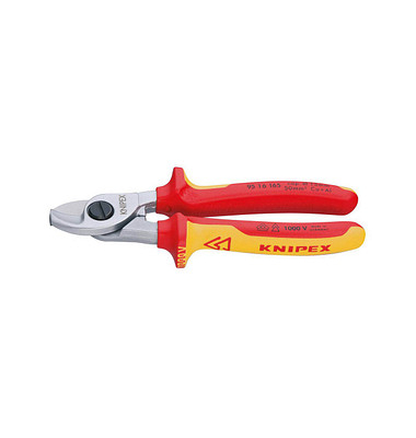 KNIPEX Kabelschere 95 16 165 4003773039648 verchromt 16,5 cm KNIPEX Kabelschere 95 16 165 4003773039648 verchromt 16,5 cm