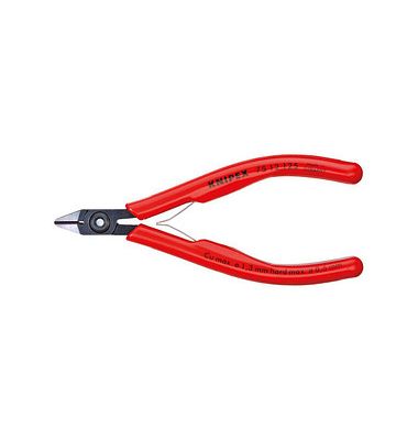 KNIPEX 75 12 125 mit Facette + Drahtklemme Elektronik-Seitenschneider