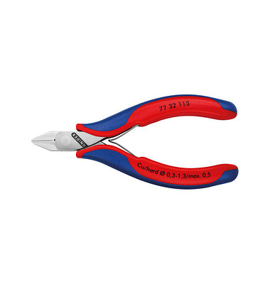 KNIPEX 77 32 115 kleine Facette Elektronik-Seitenschneider