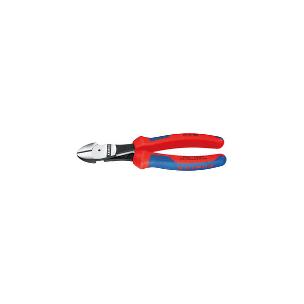 4003773060192 - 74 12 180 Kraft-Seitenschneider Mehrko-Hülle schwarz atram 180 mm - Knipex