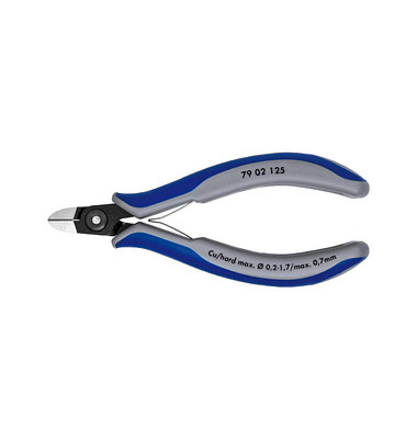 KNIPEX runder Kopf 79 02 125 Elektronik-Seitenschneider KNIPEX runder Kopf 79 02 125 Elektronik-Seitenschneider