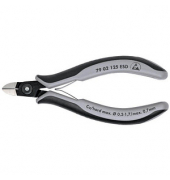 KNIPEX ESD runder Kopf, sehr kleine Facette 79 02 125 Elektronik-Seitenschneider