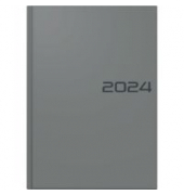 Buchkalender 1079561635, Modell 795, grau, 1 Tag / 1 Seite, 14,5x20,6cm (A5), 2026
