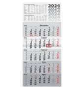 Fünfmonatskalender 7033520004, Cinque, 5 Monate / 1 Seite, 30x62,5cm, 2025