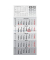 Fünfmonatskalender 7033520004, Cinque, 5 Monate / 1 Seite, 30x62,5cm, 2025