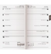 Kalender-Einlagen 1075800005, Modell 758, 1 Woche / 1 Seite, 9x15cm, 2025