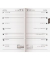 Kalender-Einlagen 1075800005, Modell 758, 1 Woche / 1 Seite, 9x15cm, 2025