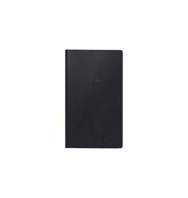 Wochenkalender 1075528905, Modell 755, schwarz, 1 Woche / 2 Seiten, 8,7x15,3cm, 2025