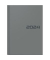 Buchkalender 1079661635, Modell 796, grau, 1 Woche / 2 Seiten, 14,8x20,8cm (A5), 2026