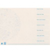Schreibunterlage 7098200 beige/blau