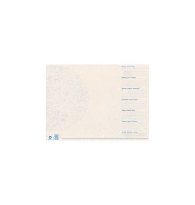 Schreibunterlage 7098200 beige/blau