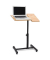 Computertisch, h&ouml;henverstellbar 58-95cm (H), 60x40,5cm (BxT), hellbraun / schwarz