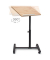 Computertisch 10019333_48, höhenverstellbar 58-95cm (H), 60x40,5cm (BxT), hellbraun / schwarz