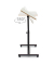 Computertisch 10019333_48, höhenverstellbar 58-95cm (H), 60x40,5cm (BxT), hellbraun / schwarz