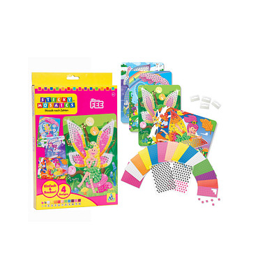 Mosaiksticker-Set Glitzer-Fee mehrfarbig Mosaiksticker-Set