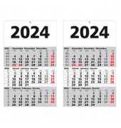 2 3-Monats-Wandkalender 2024