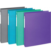 Ringbuch Teksto 51654E, A4 4 Ringe 30mm Ring-Ø grau