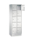 Schließfachschrank S 2000 Classic 8020-205, Metall, 2 Abteile mit 10 Fächern, abschließbar, 61x180cm (BxH), lichtgrau