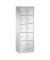 Schließfachschrank S 2000 Classic 8020-205, Metall, 2 Abteile mit 10 Fächern, abschließbar, 61x180cm (BxH), lichtgrau