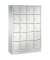 Schließfachschrank S 2000 Classic 8020-405, Metall, 4 Abteile mit 20 Fächern, abschließbar, 119x180cm (BxH), lichtgrau
