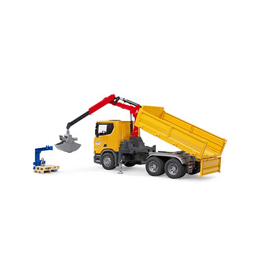 bruder Scania Super 560R Baustellen-LKW mit Kran 03551 Spielzeugauto