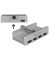 DeLOCK USB-Hub 4-fach silber