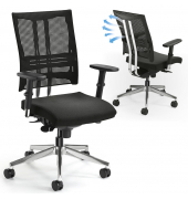 Bürodrehstuhl STAR NET mit Armlehnen