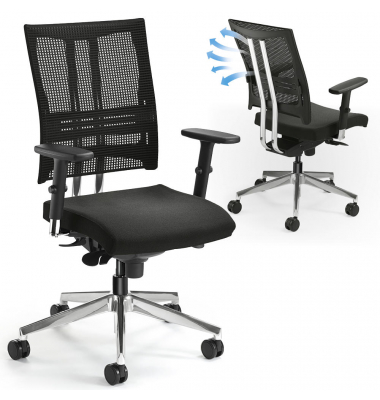 Bürodrehstuhl STAR NET mit Armlehnen