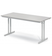 Klapptisch MODUL, 160x70cm (BxT), 72cm (H), Holz, rechteckig, grau / lichtgrau