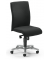 Bürodrehstuhl PROFI ART, schwarz / silber, bis 110kg, ohne Kopfstütze