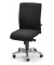 Bürodrehstuhl PROFI ART, schwarz / silber, bis 110kg, ohne Kopfstütze