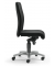 Bürodrehstuhl PROFI ART, schwarz / silber, bis 110kg, ohne Kopfstütze