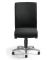Bürodrehstuhl PROFI ART, schwarz / silber, bis 110kg, ohne Kopfstütze