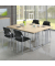 Klapptisch MODUL, 160x70cm (BxT), 72cm (H), Holz, rechteckig, ahorn / silber