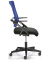 Bürostuhl SITNESS 60-3D NET, blau/schwarz / schwarz, mit Armlehnen, bis 110kg, ohne Kopfstütze