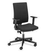 Bürodrehstuhl VIGO, schwarz / schwarz, bis 110kg, ohne Kopfstütze